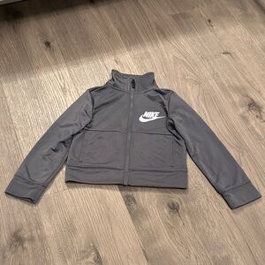 Nike Kids Charcoal gray Full-Zip Jacket